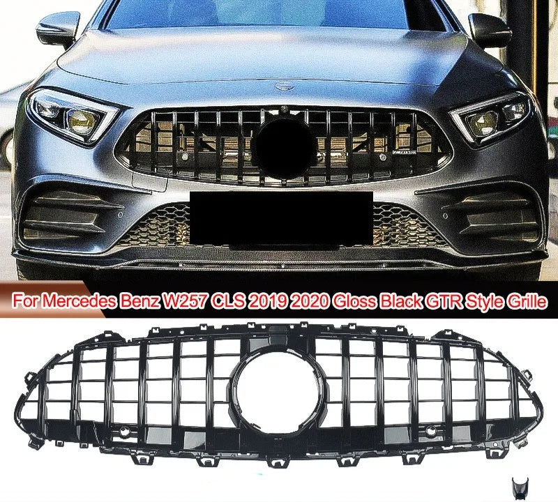Grelha Gtr-R Mercedes Benz W257 C257 CLS-CLASS 2019-2022
Glossy Black GT-R Front Grille For Mercedes Benz W257 C257 CLS-CLASS 2019-2022