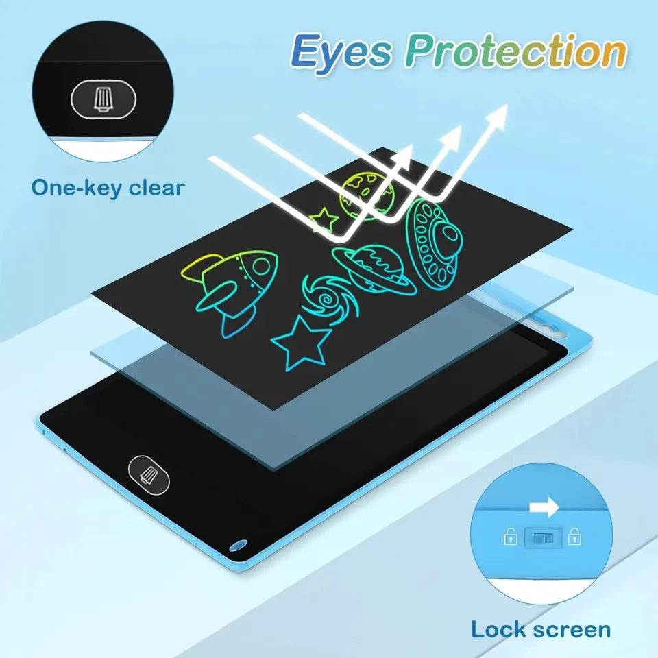 Tablet desenho criança várias cores possíveis