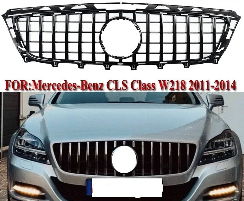 GRELHA MERCEDES CLS W218 2012-2014 GT-R
MERCEDES CLS W218 2012-2014 GT R LOOK Gloss Black Grille Grill ABS Black Pre-facelift GT Bumper Grille Center