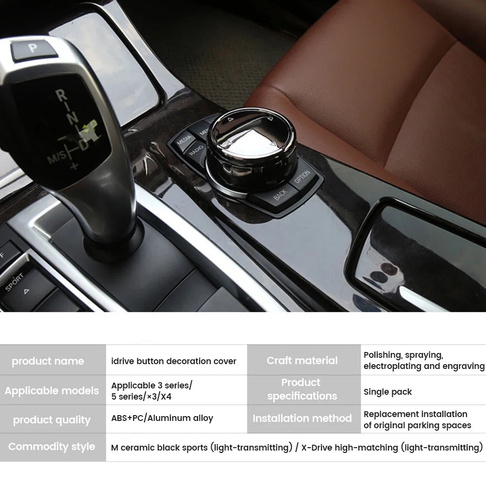 Bouton De Commande De Menu BMW X1 F25 X3 X4 F15 X5 F16 F22 F31 F11 F22 F80 F87 F82 F10 F20 F30 F34
Couvercle de bouton multimédia de voiture en céramique noir, pour BMW X1 F25 X3 X4 F15 X5 F16 1 2 3 5 série F10 F20 F30 F34