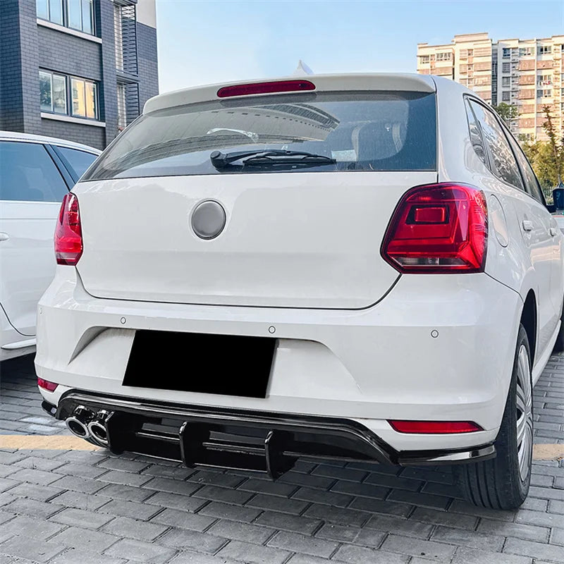 Difusor VW Polo MK5 6R 2009 - 2014
Gloss Rear Bumper Lip Diffuser Spoiler Splitter Protector Car Auto Accessories Decoration Under For VW Polo MK5 6R 2009 - 2014