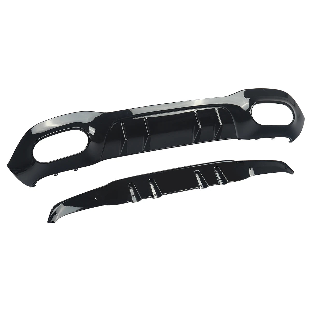 Kit Completo A35 Mercedes w177 Para-choques Amg
For Mercedes A Class W177 AMG A35 Look 2018+ Rear Diffuser & Exhaust Pipe Black