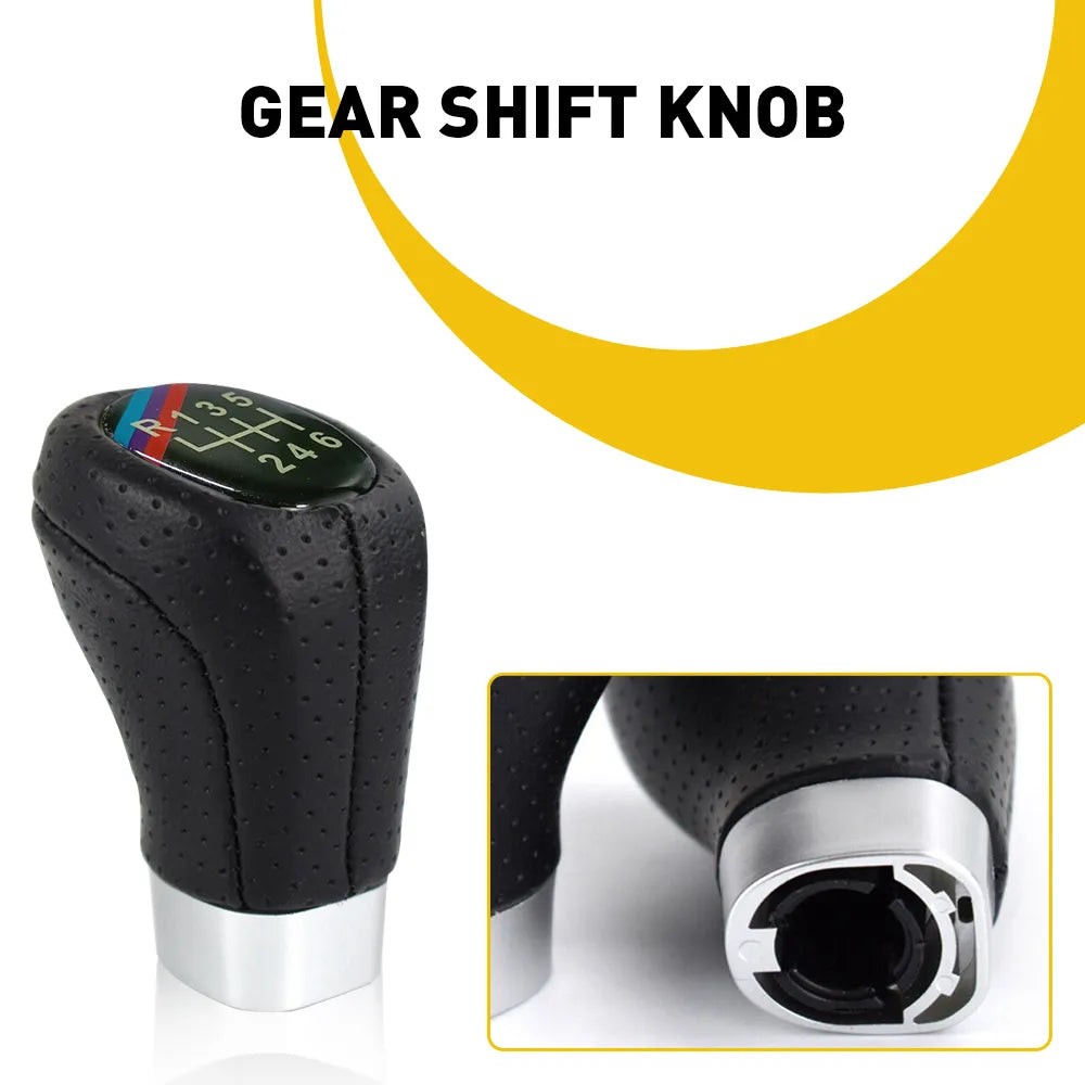 Manete de 6 Velocidades BMW E36 E39 E46 E60 E61 E90 E91 E92 E93 E81 E82 E87 E88
1PC 6 Speed Gear Shift Knob Lever For BMW E64 E63 M4 E61 530XiT E60 M5 E46 Arm Headball Car Interior Accessori