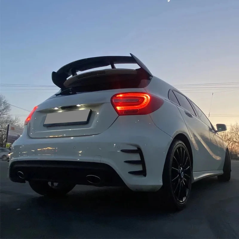 Splits / Garras Mercedes classe A w176
Car Rear Bumper Canards Side Vent Spoiler Anti-collision Guard For Mercedes Benz W176 A200 A250 A260 A45 AMG 2013-2018