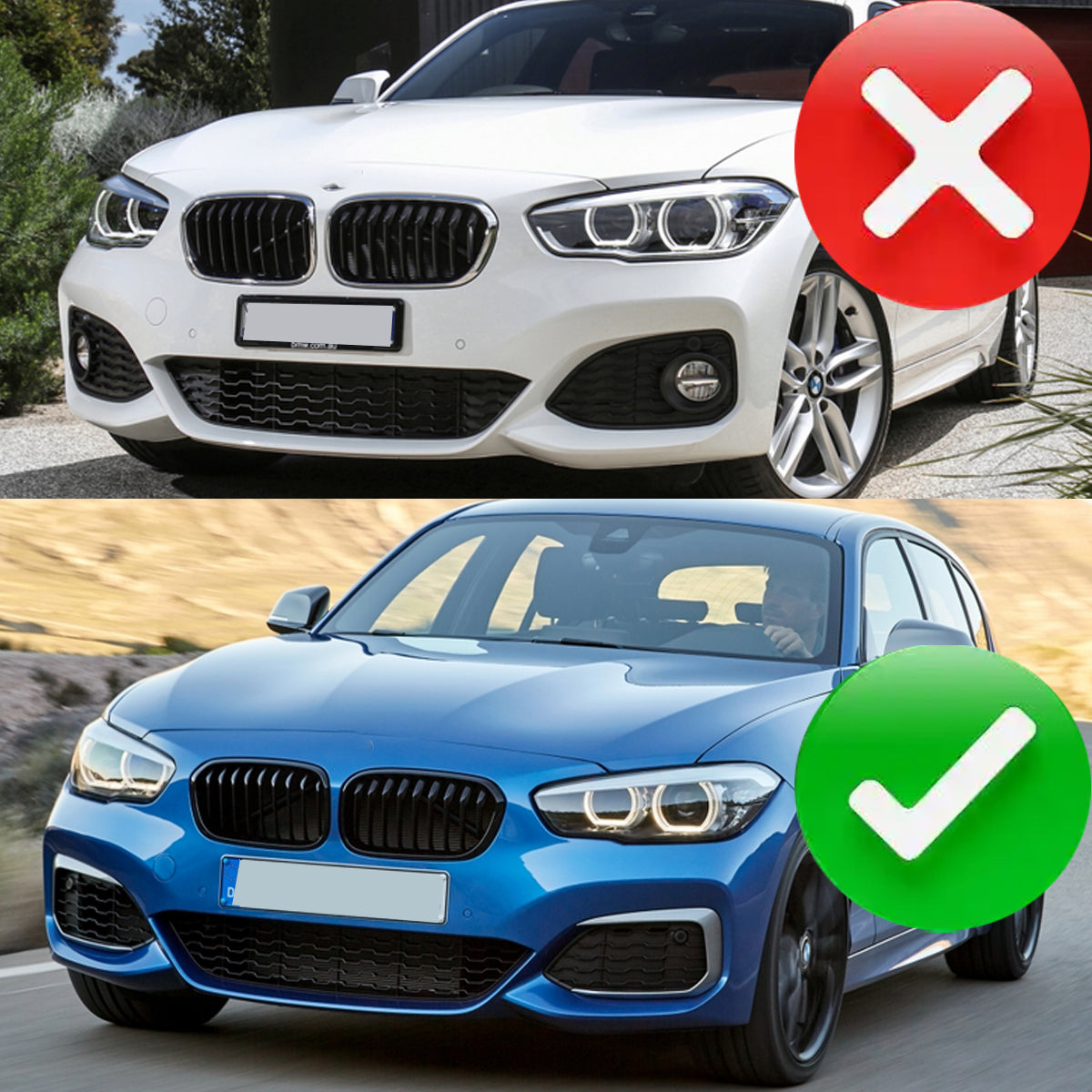 Kit Grelhas para-choques Bmw F20 Lci