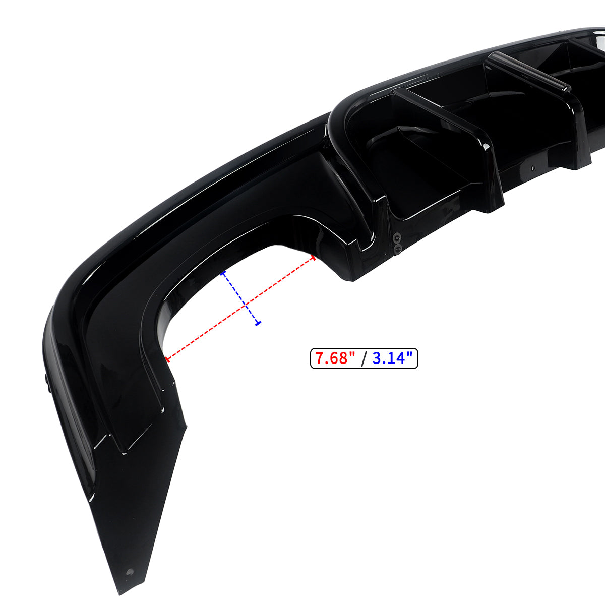 Difusor M PERFORMANCE com stop F1 BMW E82 E88 apenas para-choques M