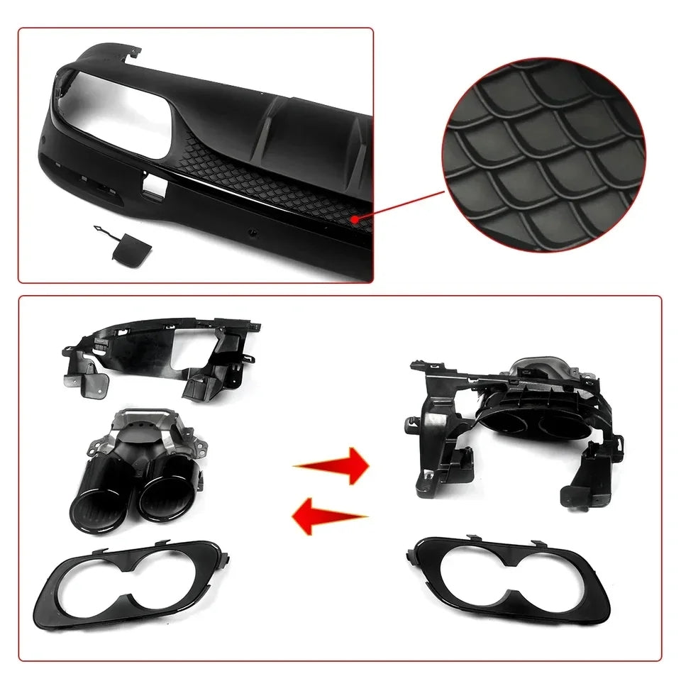 Kit completo difusor ponteiras GLE 53 w167