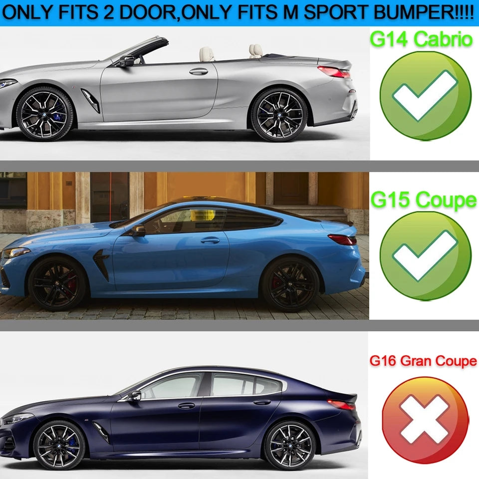 Difusor M performance com stop F1 BMW série 8 G14 G15