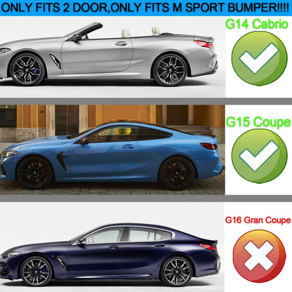 Difusor M performance com stop F1 BMW série 8 G14 G15