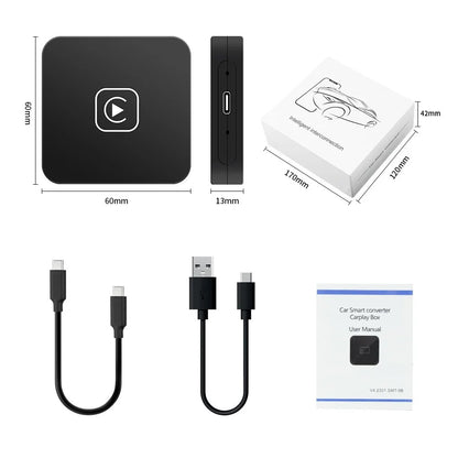 Mini activateur Uniquement les voitures avec radio préinstallée carpplay
 Adaptateur CarPlay sans fil, boîtier CarPlay pour Audi Mercedes Volvo Volkswagen, Etc., prise en charge de la connexion automatique, charge Siri IOS15