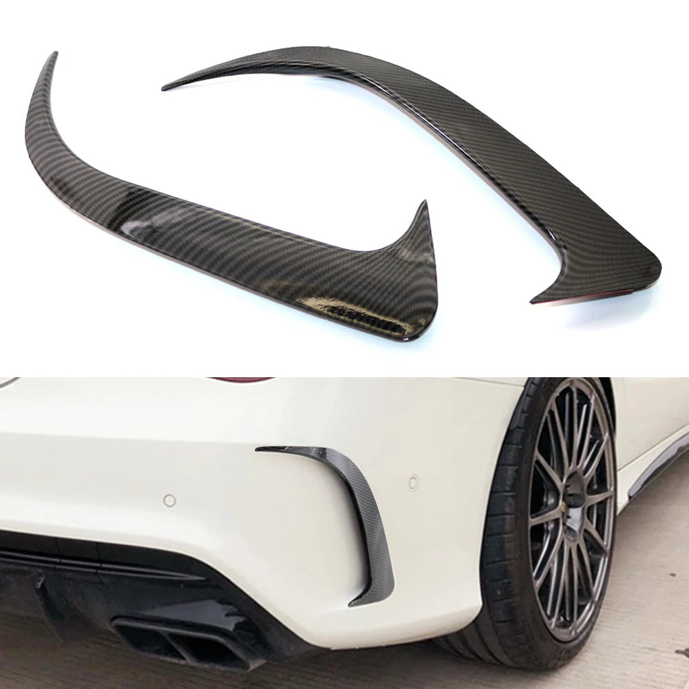 Slits Par-Choques Traseiro Mercedes Cla W117 Apenas Para-Choques AMG

For Mercedes-Benz CLA 45 AMG W117 250 200 2014-2018 Gloss Black ABS Rear Bumper Lip Spoiler Canards Vents Free Shipping