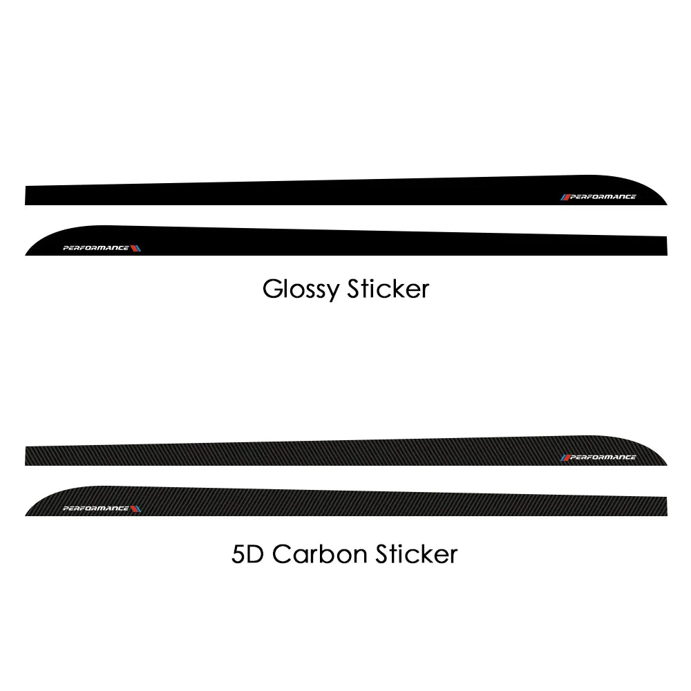 Autocollants de seuil

 Autocollants à rayures latérales de voiture, 2 pièces, autocollants de Performance M pour BMW F30 F31 M paquet 328i 335i 320i série 3 2011 – 2021, accessoires