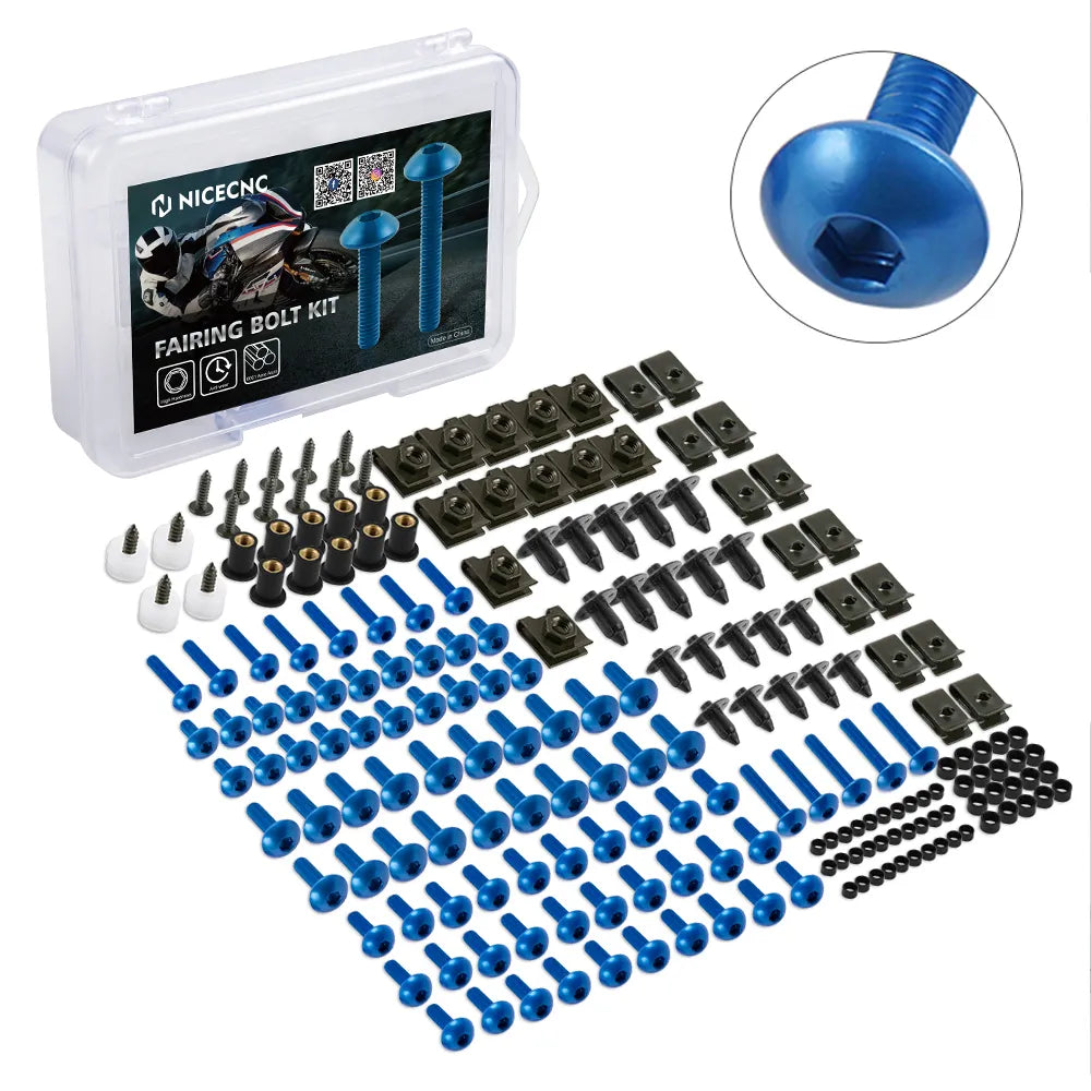Kit Parafusos 253PCS M5 M6 CNC Screws Fairing Bolt Nut Body Screws Kit For BMW S1000R S1000RR S 1000 R RR 1000RR S1000 RR Sport 2019-2020 2021