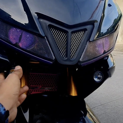 Couvercle d'entrée d'air de phare de moto, couvercle en maille en alliage d'aluminium, protecteur d'entrée d'air pour accessoires Yamaha R15 V3 2018 – 2020