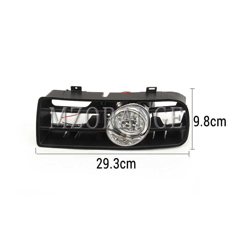 Kit Grelha Faróis Nevoeiro  VW Golf 4 MK4 GTi TDI 1997 1998-2006

Fog Lights LED Headlight for VW Golf 4 MK4 GTi TDI 1997 1998-2006 DRL Fog Lamp cover Racing Grill Lamp grille accessories