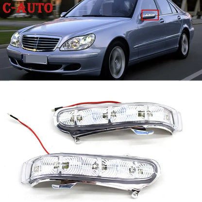 Piscas de Espelho  Mercedes-Benz S-Class W220 1999-2002 CL-Class W215 1999-2003

C-Auto Car LED Mirror Turn Signal Light RearView Mirror Lamps For Mercedes-Benz S-Class W220 1999-2002 CL-Class W215 1999-2003