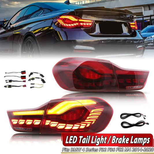 Faróis GTS Tail Lights FOR BMW 4 Series M4 F32 F33 F36 F82 F83 2013-2020 Rear Running Reverse Dynamic Turn Signal Lamp