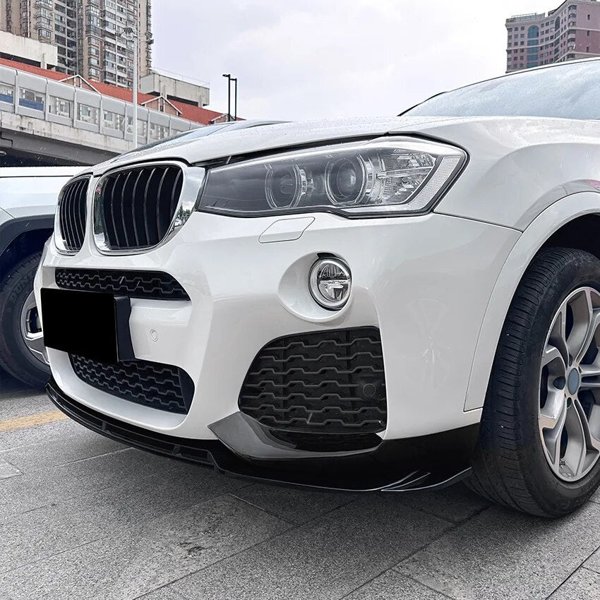 For BMW X3 F25 X4 F26 LCI M Sport 2014-2017 Front Bumper Lip Splitter Diffuser Body Kit Spoiler Bumper Guard Protector Accessory