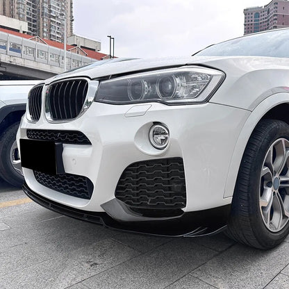 For BMW X3 F25 X4 F26 LCI M Sport 2014-2017 Front Bumper Lip Splitter Diffuser Body Kit Spoiler Bumper Guard Protector Accessory