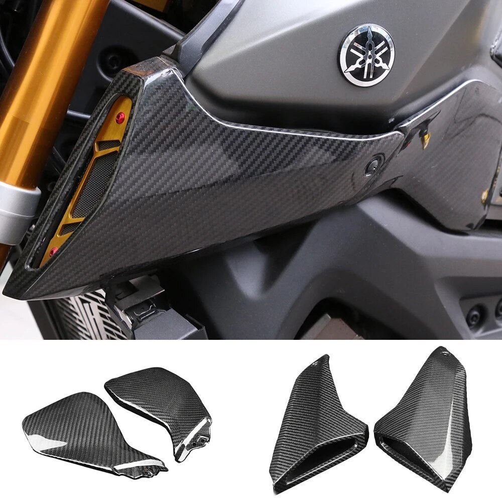 For Yamaha MT09 FZ09 2017 2018 2019 MT 09 FZ 09 Carbon Fiber side tank fairing air intake cover