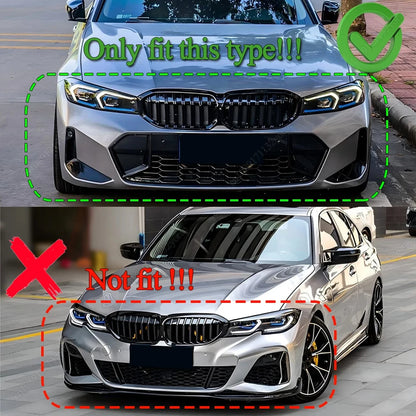 Grelha central iluminada LED BMW 3 Series G20 G21 G28 LCI Facelift   2023 2024 2025