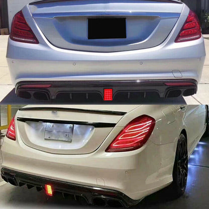 Kit Completo c63 com Stop Tipo F1 em Carbono Aquaprint Mercedes W213

E63 AMG Style Rear Diffuser Exhaust for Mercedes E Class W213 Sedan 2013-20 Carbon Look