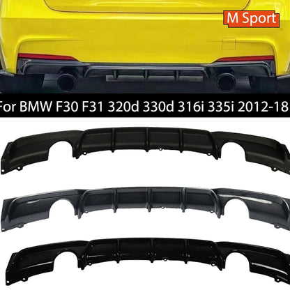 Difusor para BMW F30 F31  M-TECH 2012-2018 vários estilos