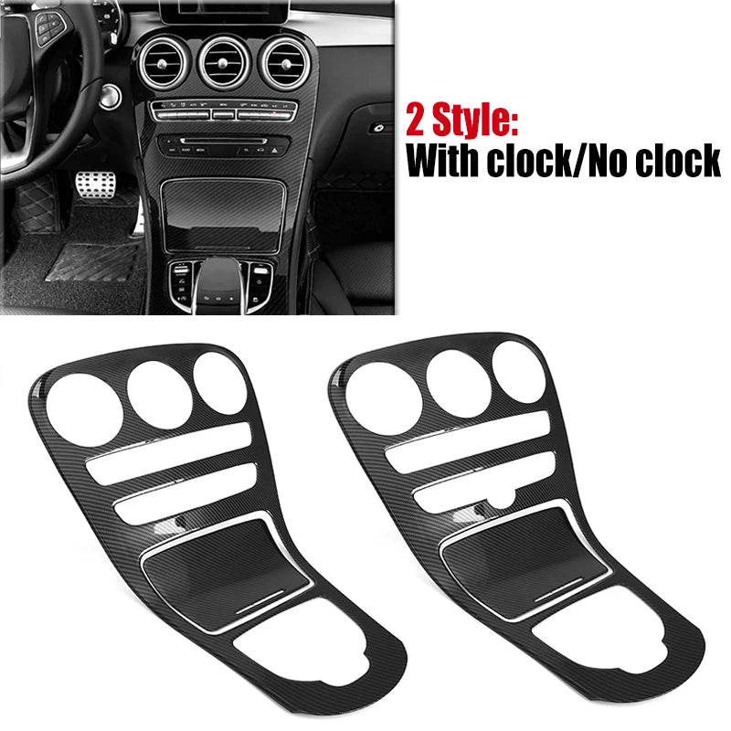 Couverture de console centrale Mercedes Benz Classe C W205 2015-2018

 Garniture de couverture de panneau de Console centrale de voiture, décoration autocollante ABS pour Mercedes Benz classe C W205 2015 – 2018