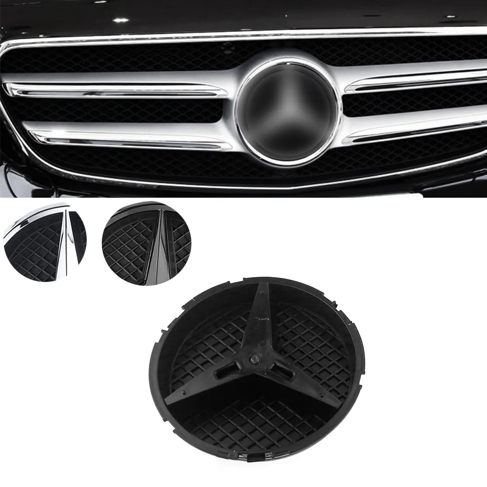 Simbolo Grelha Mercedes  Mercedes-Benz C-Class W205 Preto ou Cromado 2014 a 2018

18CM Front Grille Star Emblem Logo Durable for 13-18 Mercedes-Benz C-Class W205 Glossy Black/Silver