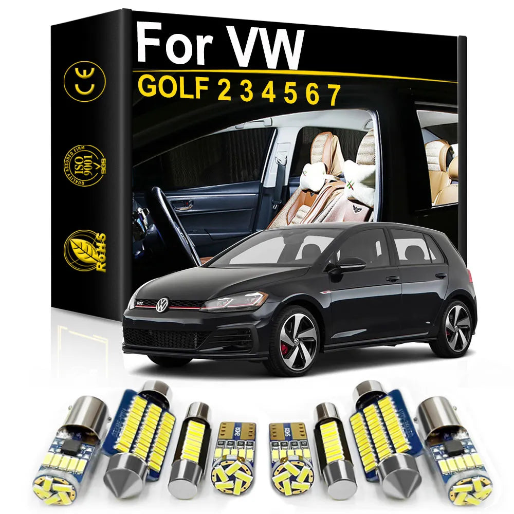 Lâmpadas interior Volkswagen VW GOLF 2 3 4 5 6 7 MK2 MK3 MK4 MK5 MK6 MK7 

For Volkswagen VW GOLF 2 3 4 5 6 7 MK2 MK3 MK4 MK5 MK6 MK7  Car Interior LED Light Canbus Indoor Lamp Bulbs Kit