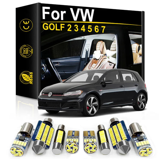 Lâmpadas interior Volkswagen VW GOLF 2 3 4 5 6 7 MK2 MK3 MK4 MK5 MK6 MK7 

For Volkswagen VW GOLF 2 3 4 5 6 7 MK2 MK3 MK4 MK5 MK6 MK7  Car Interior LED Light Canbus Indoor Lamp Bulbs Kit