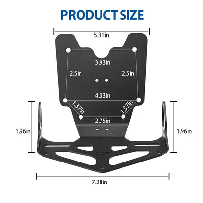Support arrière de moto, support de plaque d'immatriculation, éliminateur de garde-boue arrière en aluminium CNC pour Yamaha Tenere 700 2019 2020 2021