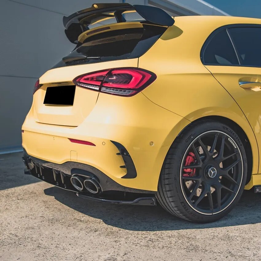 Diffuseur de becquet latéral de séparateur de coins de pare-chocs, pour Mercedes Benz classe A W177 V177 A35 A45 AMG hayon 2019 2020 2021 2022