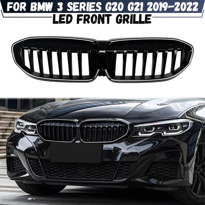 Grelha central iluminada BMW 3-Series G20 G21 2019 2020 2021 2022 pre facelift