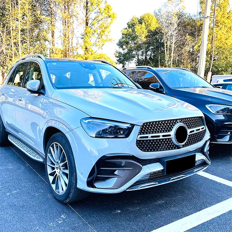 Séparateurs de pare-chocs avant GLE W167

 Pour Mercedes Benz GLE classe W167 C167 2024 + GLE450 GLE53 AMG pare-chocs avant feux antibrouillard calandre couverture cadre Kits de carrosserie