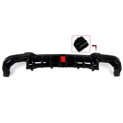 Difusor com Stop F1  BMW X3 G01 LCI M Sport 2022+   Preto brilhante ou carbono Aquaprint
