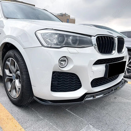 Lip Frontal

For BMW X3 X4 F25 F26 M Sport 2014-2018 Front Bumper Lip Chin Diffuser BodyKit Spoiler Deflector Tuning Accessories Gloss Black