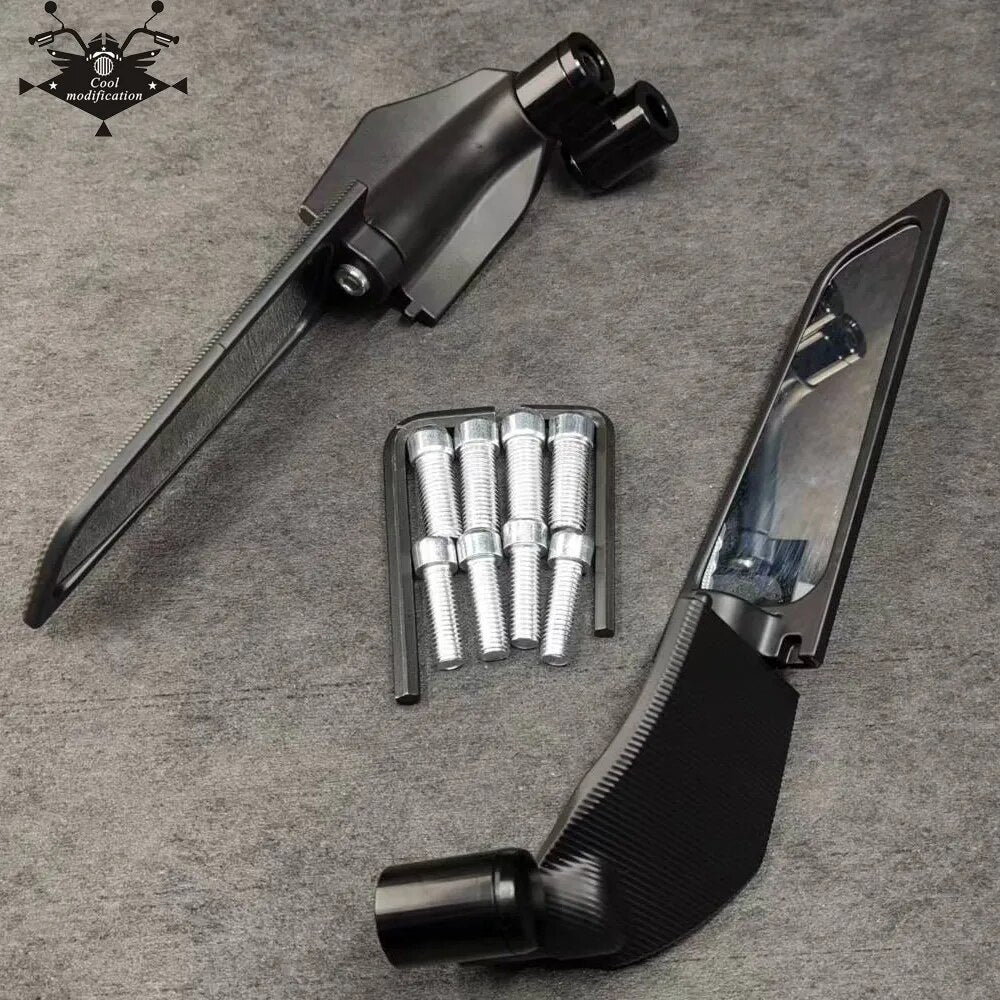 Rétroviseurs nouvelle aile de vent fixe pour Yamaha MT07 MT125 MT03 MT15 MT25 MT01 MT09 MT10 TRACER moto rétroviseur rotatif