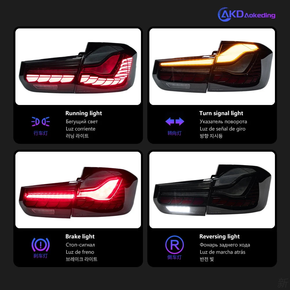 Faróis 3D BMW F30 LED 2013-2018 F35 F80

Car Lights for BMW F30 LED Tail Light 2013-2018 F35 F80 Rear Lamp M4 Design DRL Signal