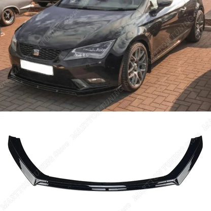 Lèvre Avant Seat Leon 5F

 Pour Seat Leon 3 MK3 5F 2012-2016 lèvre de pare-chocs inférieure avant séparateur diffuseur couvercle de protection ABS brillant noir Tuning