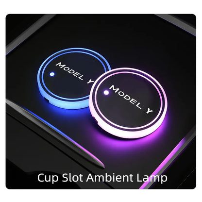 Pousa Copos Iluminado Tesla

Car Luminous Water Coaster for Tesla Model Y 2021 2022 Car Accessories Non-slip Water Cup Coaster with LED Light