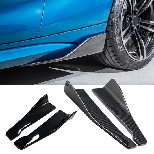 Splits Embaladeiras Universais

1 Pair Car Rear Bumper Lip Trim Protector Car Side Skirt Cover Car Corner Bumper Guards with screws Universal Fit