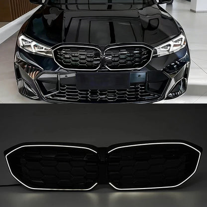 Grelha central iluminada LED BMW 3 Series G20 G21 G28 LCI Facelift   2023 2024 2025