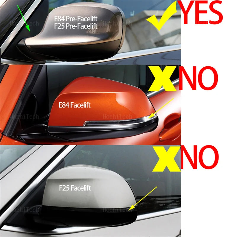 Coques de rétroviseurs BMW X1 X3 F84 F25

 Couvercle de rétroviseur Style M en Fiber de carbone, noir, pour BMW X3 F25 X1 E84 pré-lci 2010 2011 2012 2013