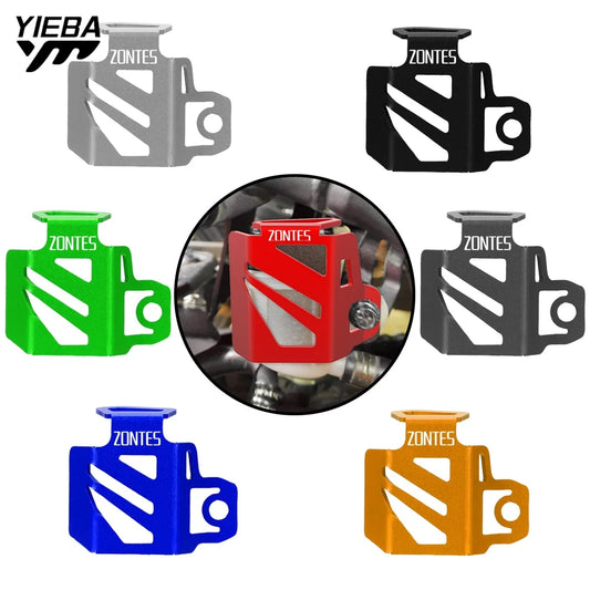 Motorcycle CNC Rear Brake Fluid Reservoir Cover Guard Protector For Zontes G1-125 ZT125-U 125 U1 Z2 125 U125 Accessories