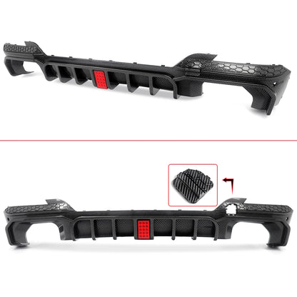 Difusor com Stop F1  BMW X3 G01 LCI M Sport 2022+   Preto brilhante ou carbono Aquaprint