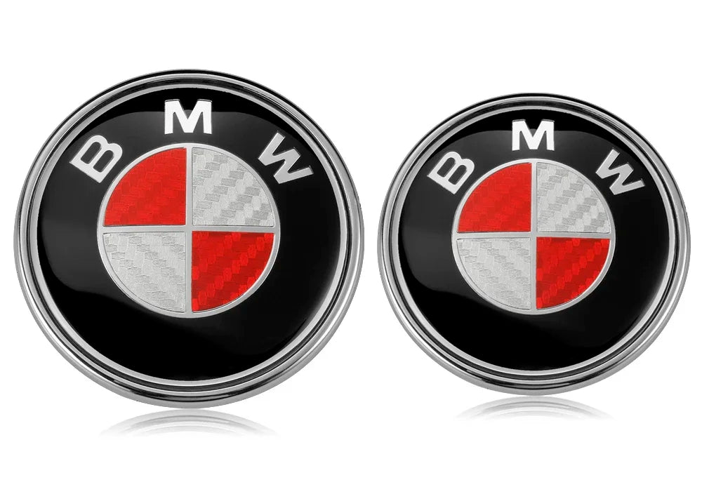 Simbolos Bmw varias medidas

1Pcs 45/74/82mm Red White Base Car Emblem Badge Hood Front Rear Trunk 68mm Wheel Hub For BMW F30 F32 F34 F20 F10 X5 F15 X6 F16