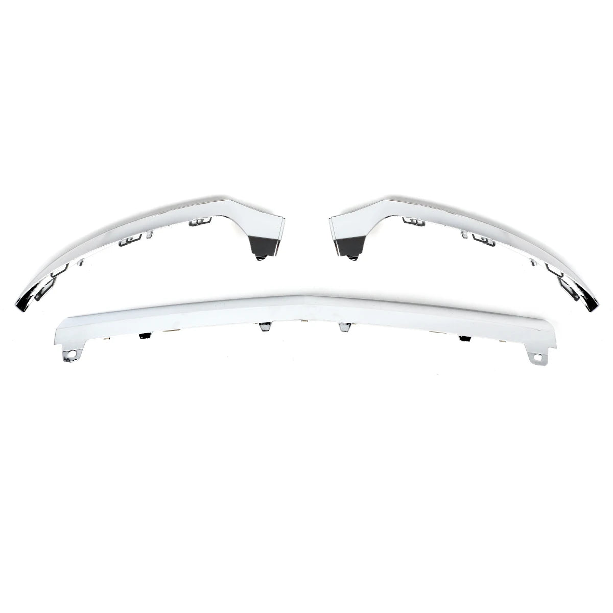 Lábio Frontal Para Choques AMG

Front Bumper Lower Lip Trim Molding Chrome for Mercedes C Class W205 2015-2018 3pcs  Set Front Bumper Lip Canard Lip Splitter