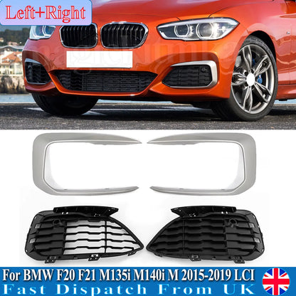 Grelhas ou splits For BMW F20 F21 M Sport M135i M140i 114d 116d 118d 120d 125d Lci 2015-2019 Front Bumper Grill Trim Clasp Fog Light Frame