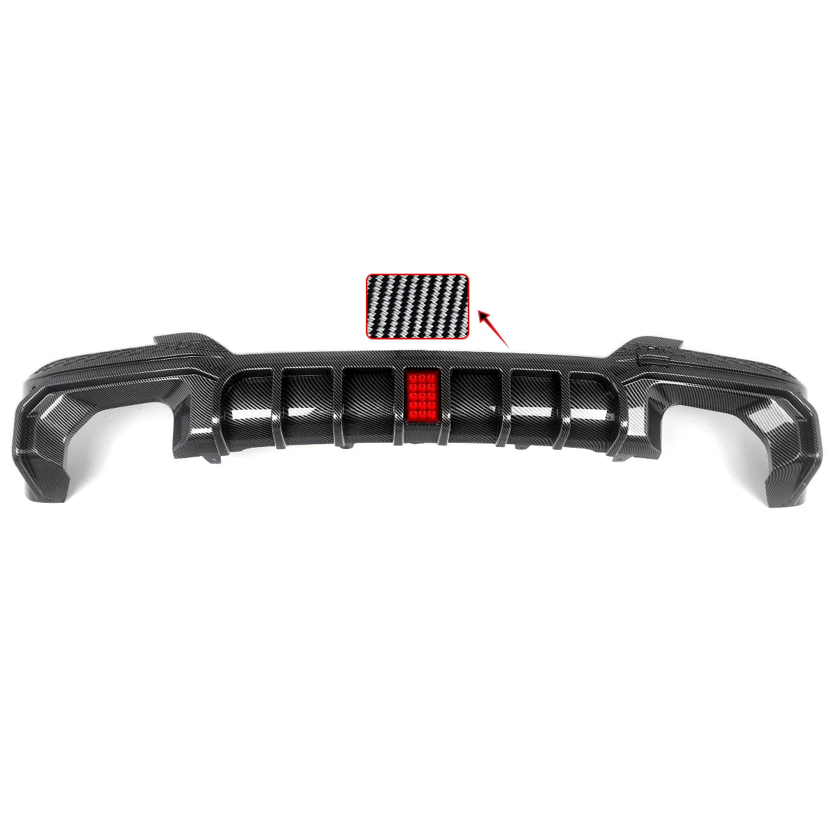Difusor com Stop F1  BMW X3 G01 LCI M Sport 2022+   Preto brilhante ou carbono Aquaprint